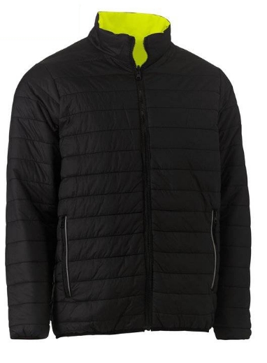 Picture of Bisley, Taped Hi Vis Reversible Puffer Jacket
