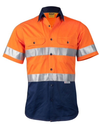 Picture of Winning Spirit, Mens High Visibility S/S Safety Shirt