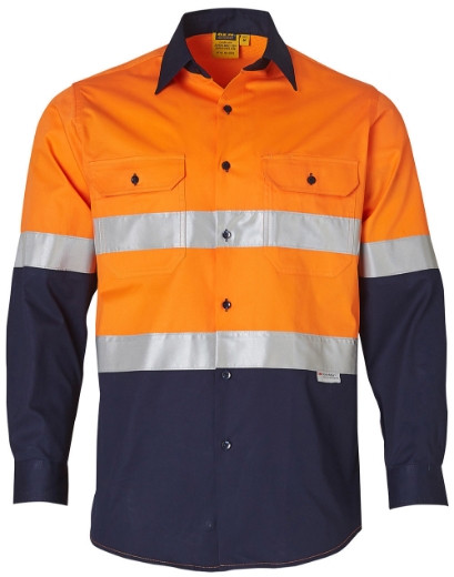Picture of Winning Spirit, Mens High Visibility L/S Safety Shirt
