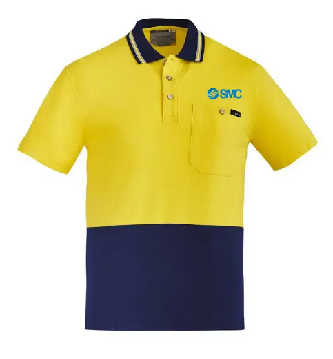 Picture of Syzmik, Mens Hi Vis Cotton S/S Polo