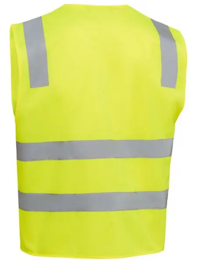 Picture of Bisley, Taped Hi Vis Safety Zip Vest - Yellow Size 2XL