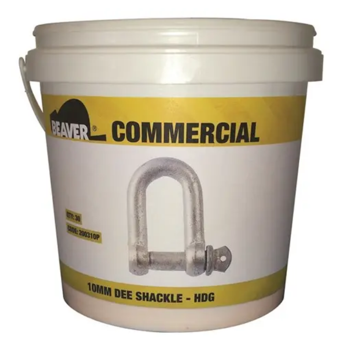 Picture of Beaver, Hot Dipped Galvanised Commercial Dee Shackles - Galvanised Size 5mm